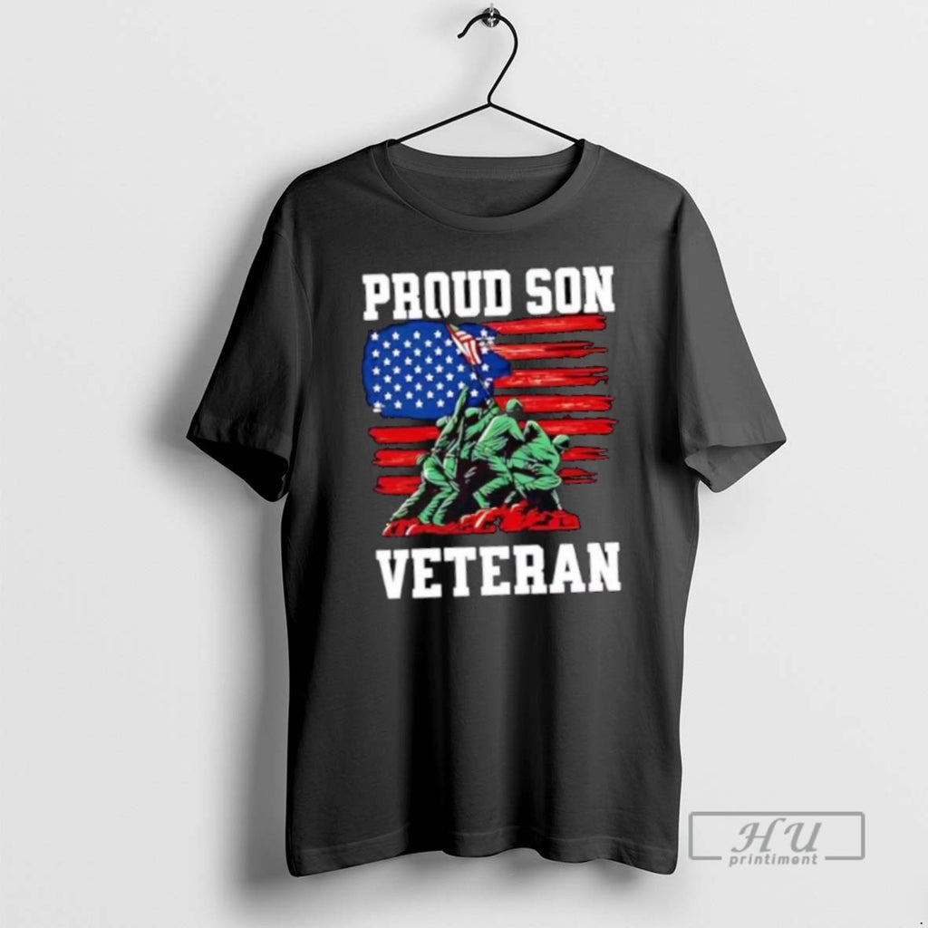 Trending Proud Son Of A Veteran American Flag T Shirt