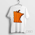Trending Pumpkin Arrange Minnesota State Halloween T Shirt