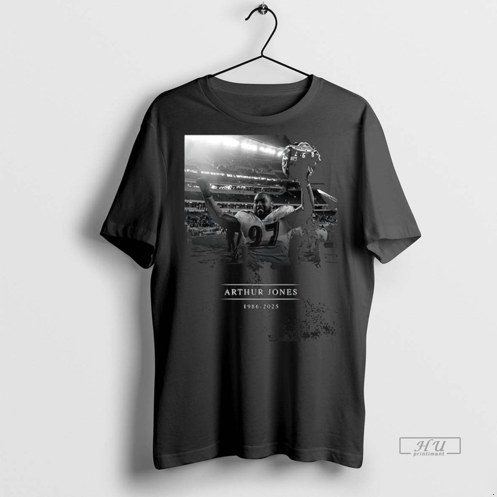 Trending Rip Arthur Jones Baltimore Ravens 1986 2025 Tee Shirt Sweater