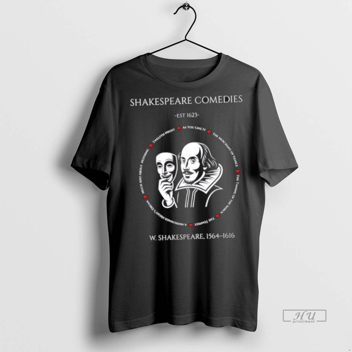 Trending Shakespeare Comedies Est 1623 W Graphic Tee Shirt Sweater
