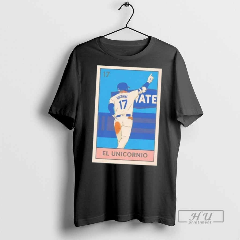 Trending Shohei Ohtani El Unicornio Loteria Card La Dodgers T Shirt
