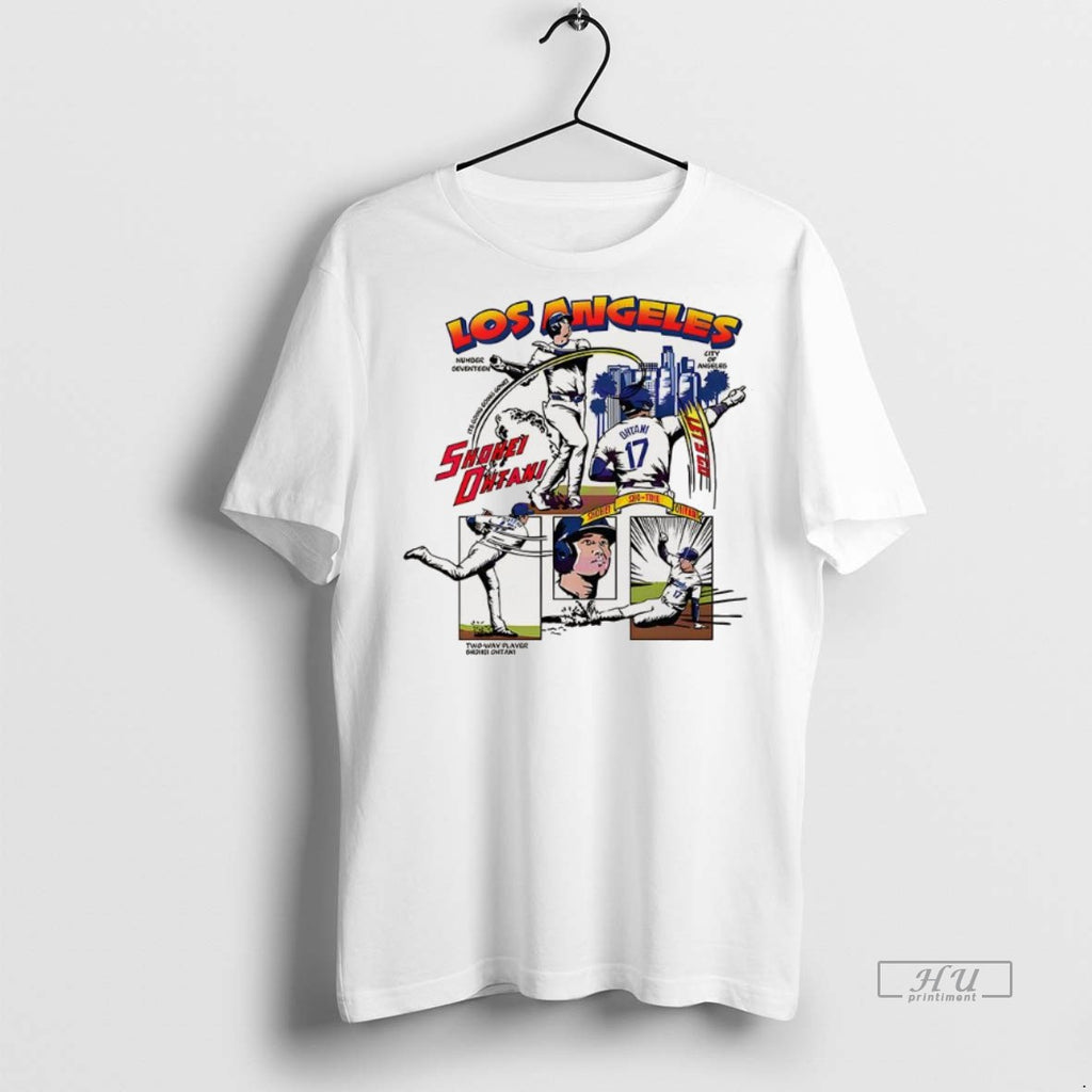 Trending Shohei Ohtani Los Angeles Dodgers Baseball Comic Tee Shirt Sweater
