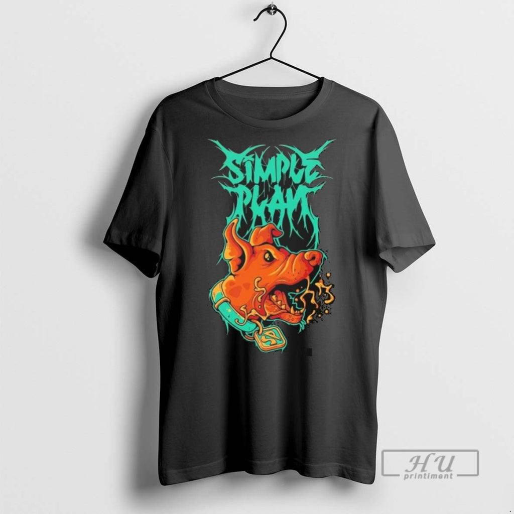 Trending Simple Plan 2025 Halloween Spooky Metal Logo T Men Graphic Tee Shirts Sweatshirt Hoodies