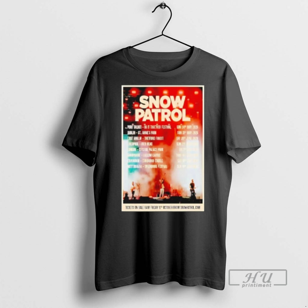 Trending Snow Patrol Uk Ireland Tour 2026 T Shirts Sweatshirt Hoodies