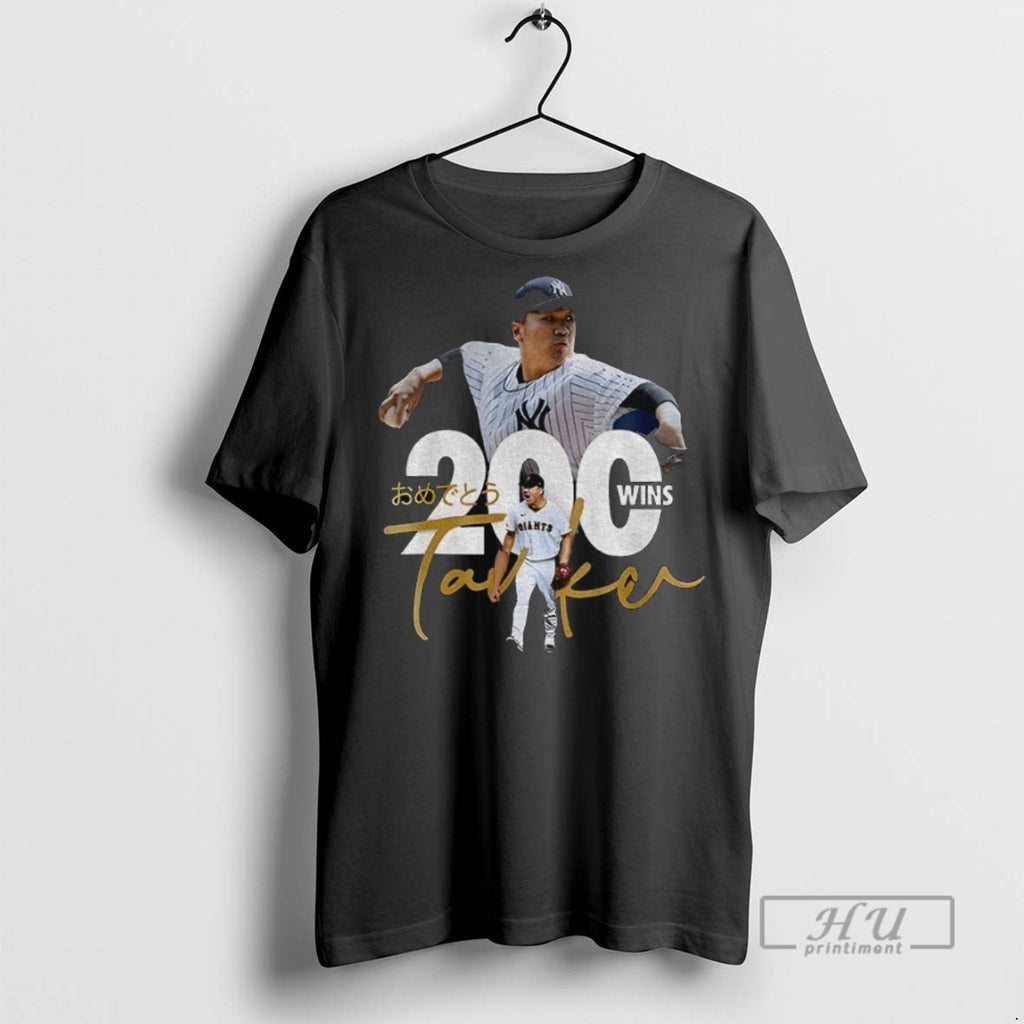 Trending Tanaka Masahiro New York Yankees Baseball 200 Wins Japan Graphic T Shirt