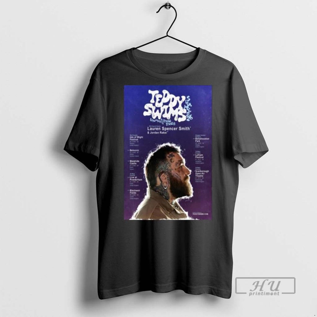 Trending Teddy Swims Uk Ireland Tour 2026 Long Sleve Graphic Tee Shirts Sweatshirt Hoodies