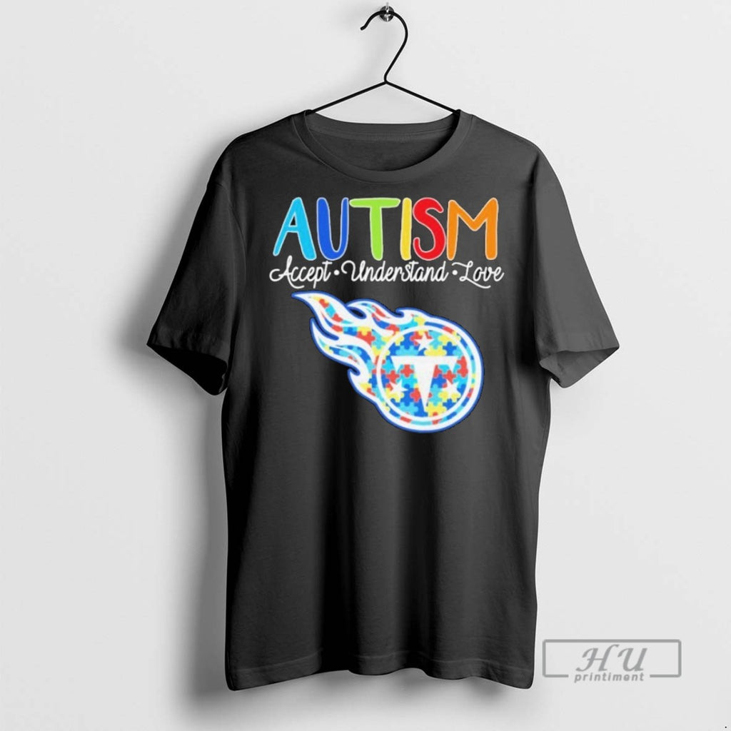 Trending Tennessee Titans Autism Accept Understand Love T Shirt