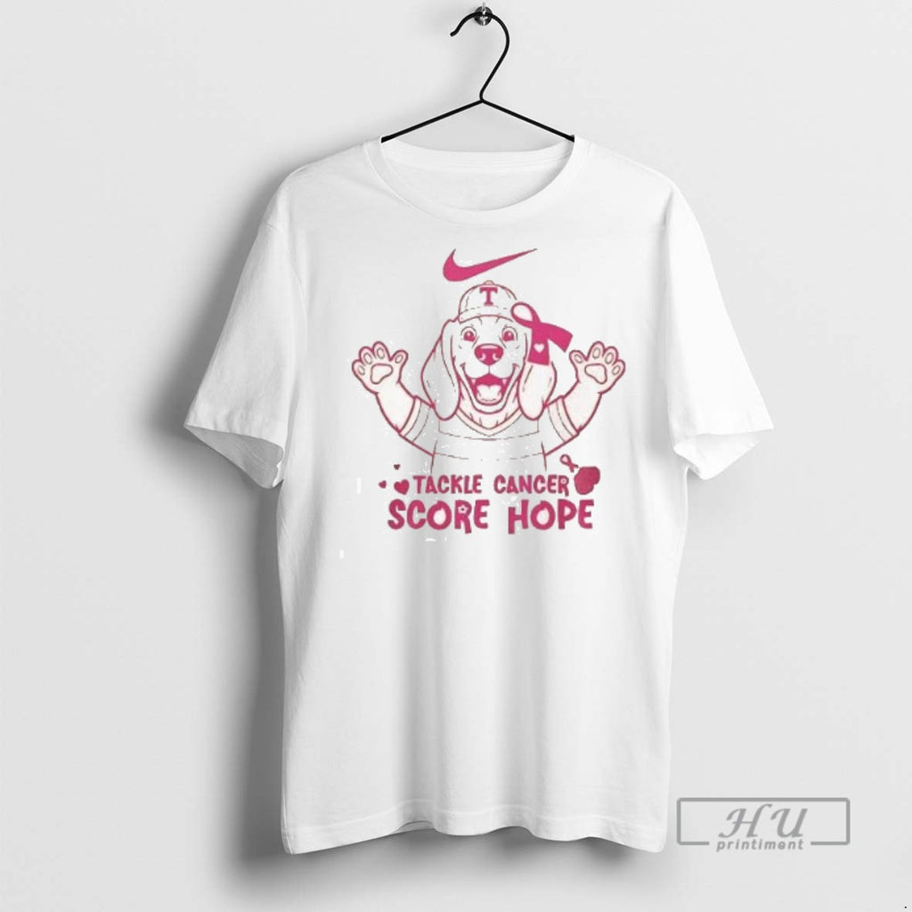 Trending Tennessee Volunteers Tackle Cancer Score Hope 2 Sided T Shirt