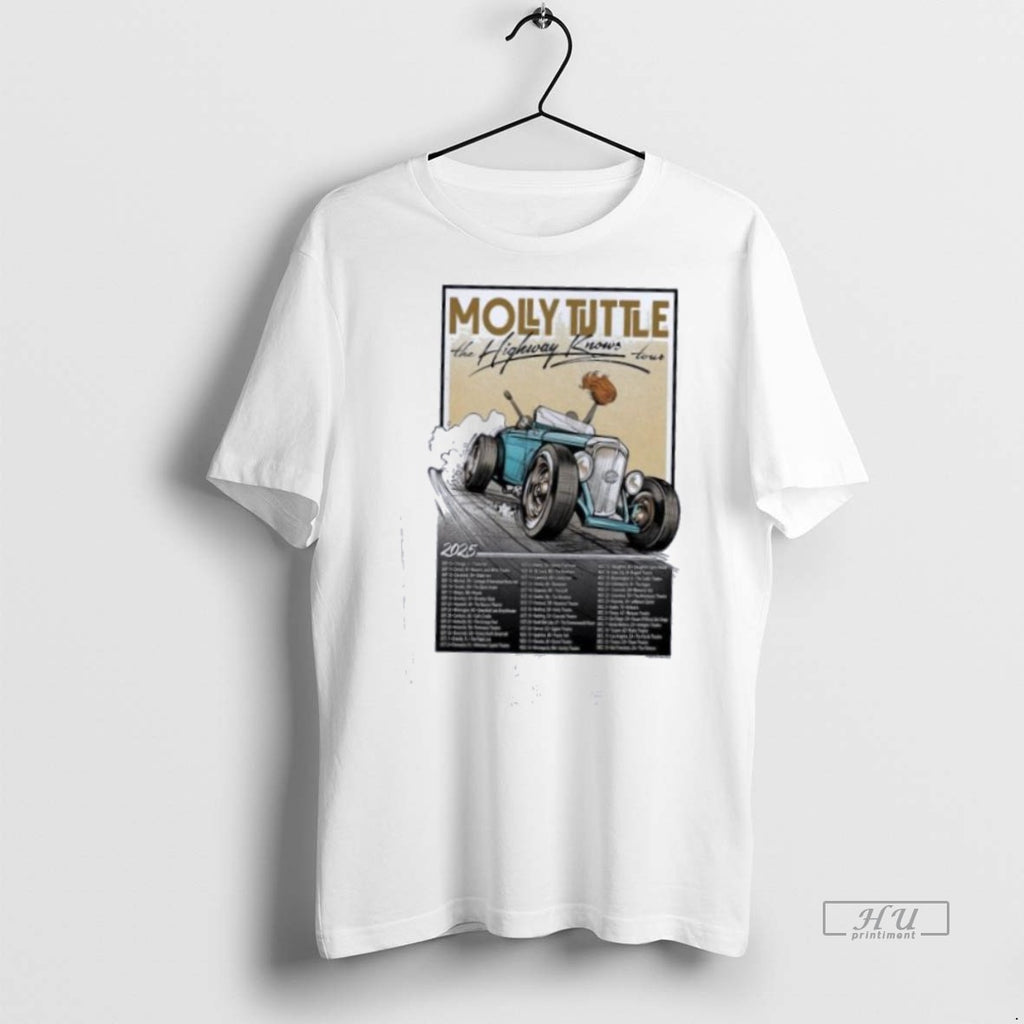 Trending The Highway Knows Tour 2025 Molly Tuttle Graphic Tee Shirt Sweater