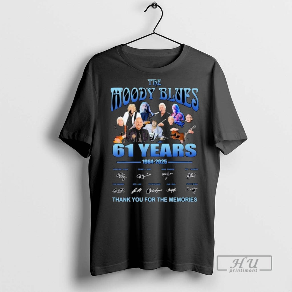 Trending The Moody Blues 61 Years 1964 2025 Thank You For The Memories Signatures Graphic