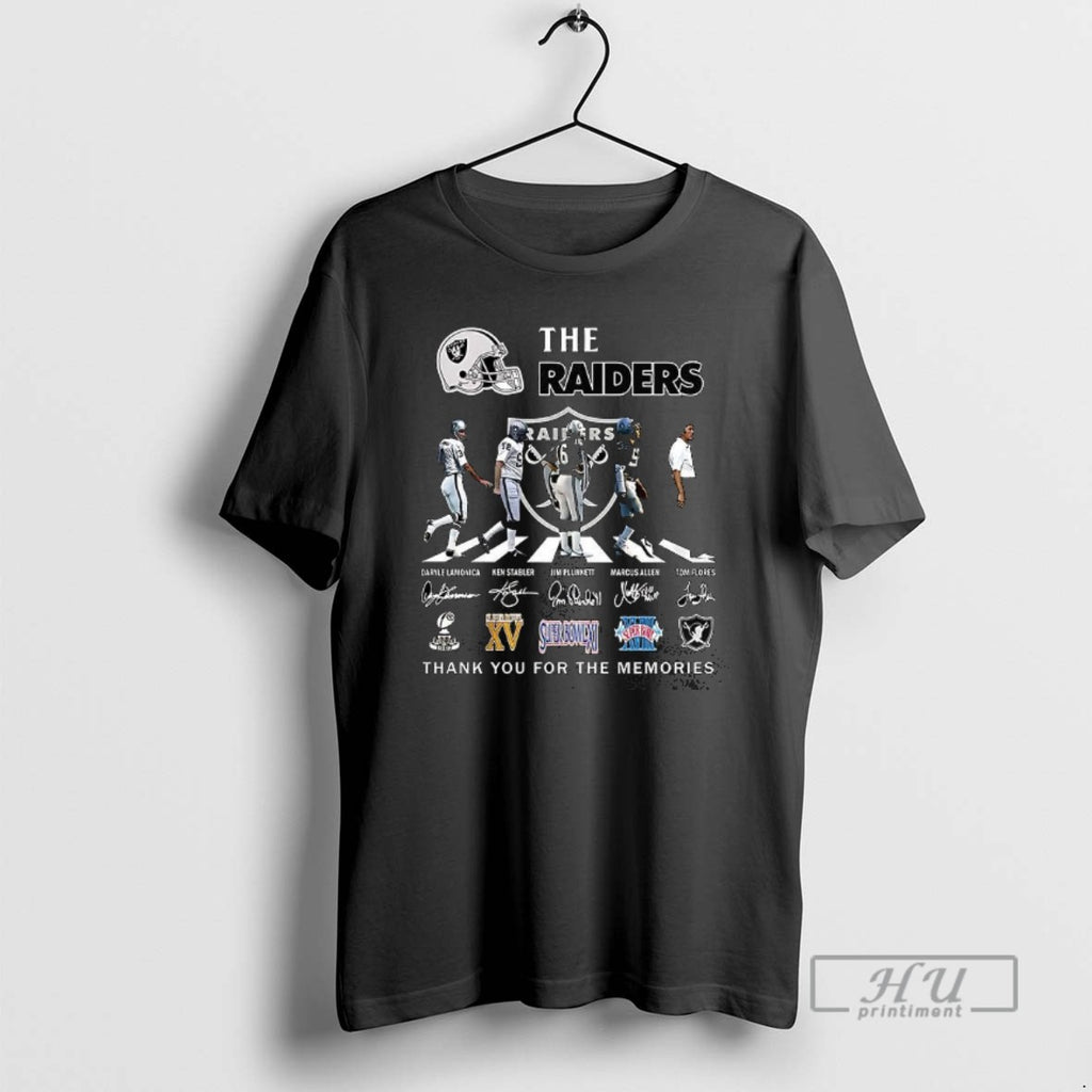 Trending The Raiders Legend Thank You For The Memories Signature T Shirts
