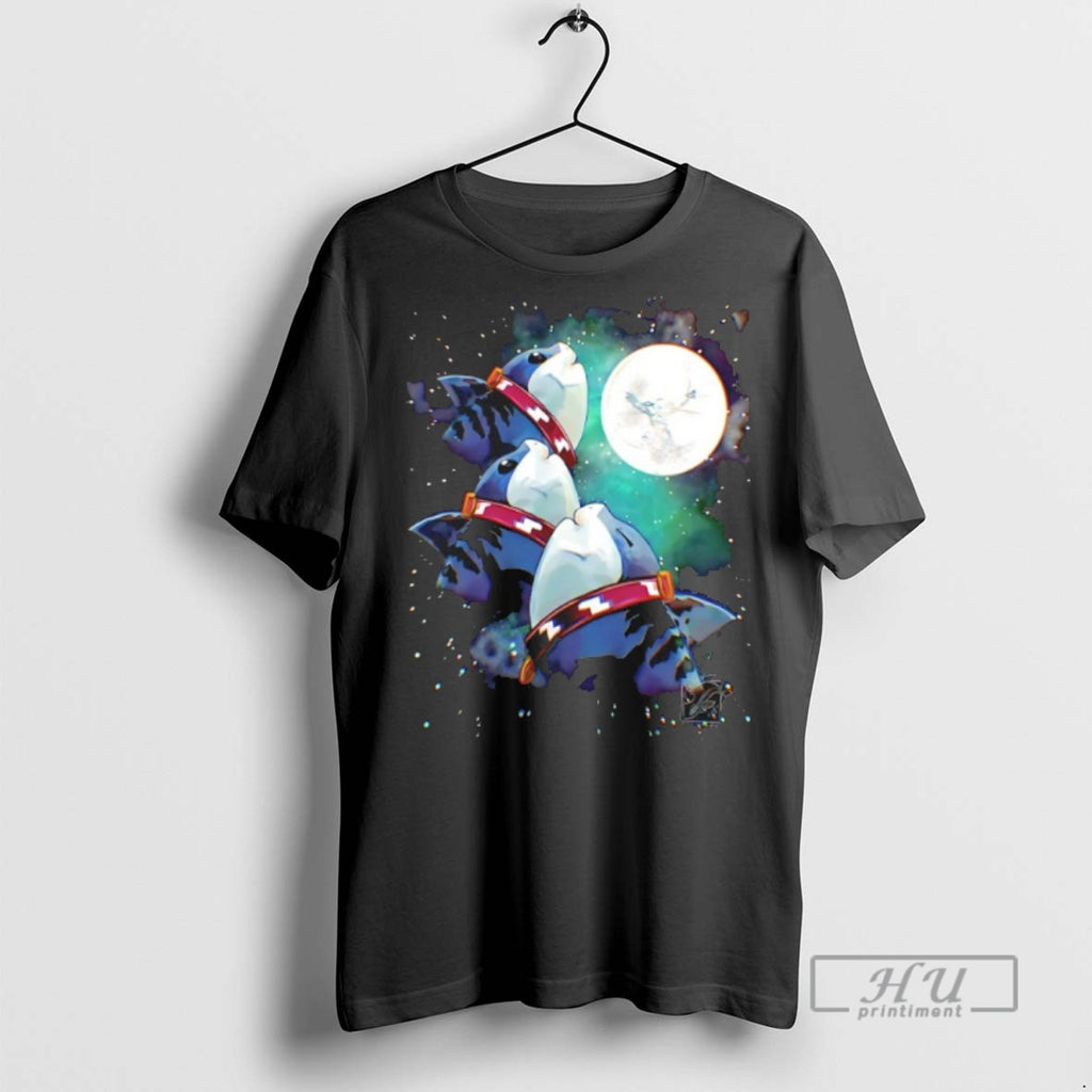 Trending The Mooooonnnnnnn Shark Graphic Tee Shirt Sweatshirt Hoodies