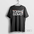 Trending Tork Bomb Spencer Torkelson Detroit Tigers Mlb Slash Line Signature Graphic Tee Shirts