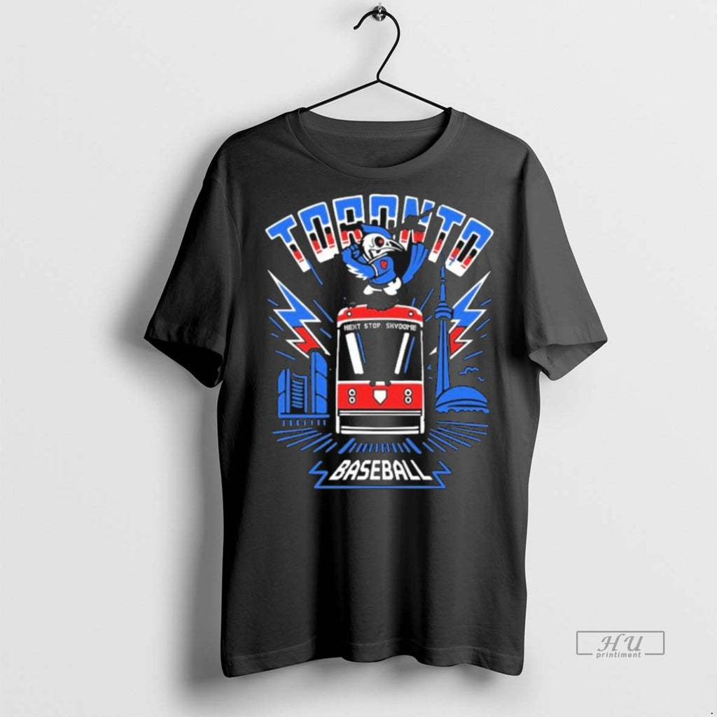 Trending Toronto Blue Jays Baseball Next Stop Skydome Bus Mascot Tee Shirt Sweater