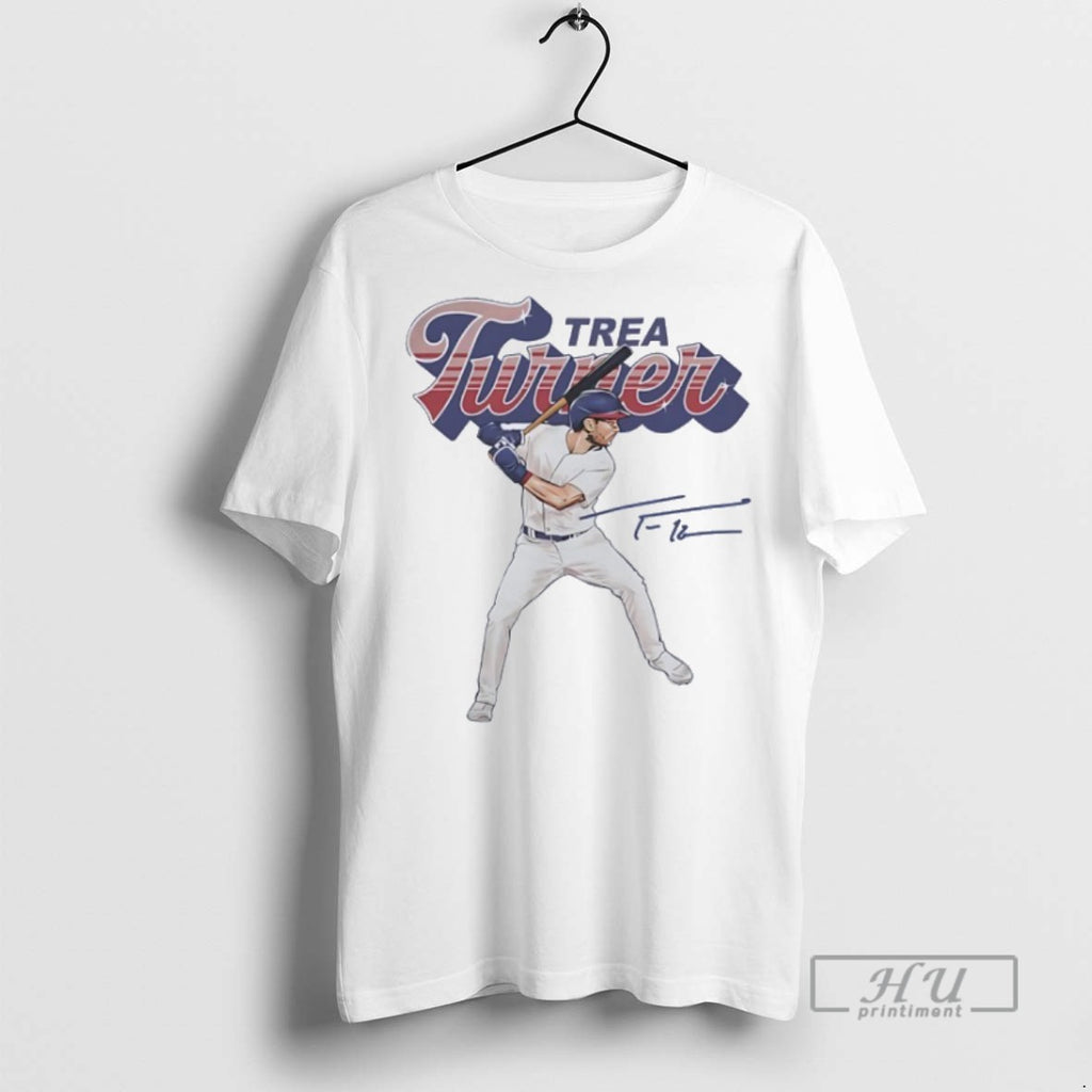 Trending Trea Turner Philadelphia Phillies Baseball Signature Graphic Tee Shirts Sweatshirt Hoodies