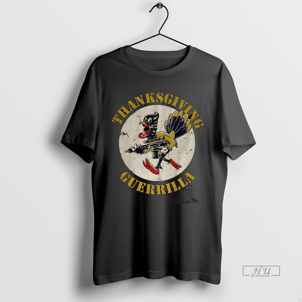 Trending Turkey The Fat Electrician Thanksgiving Guerrilla Logo Tee Shirt Sweater