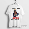 Trending Uncle Sam I Want You To Defend Free Speech Satirical T Shirt