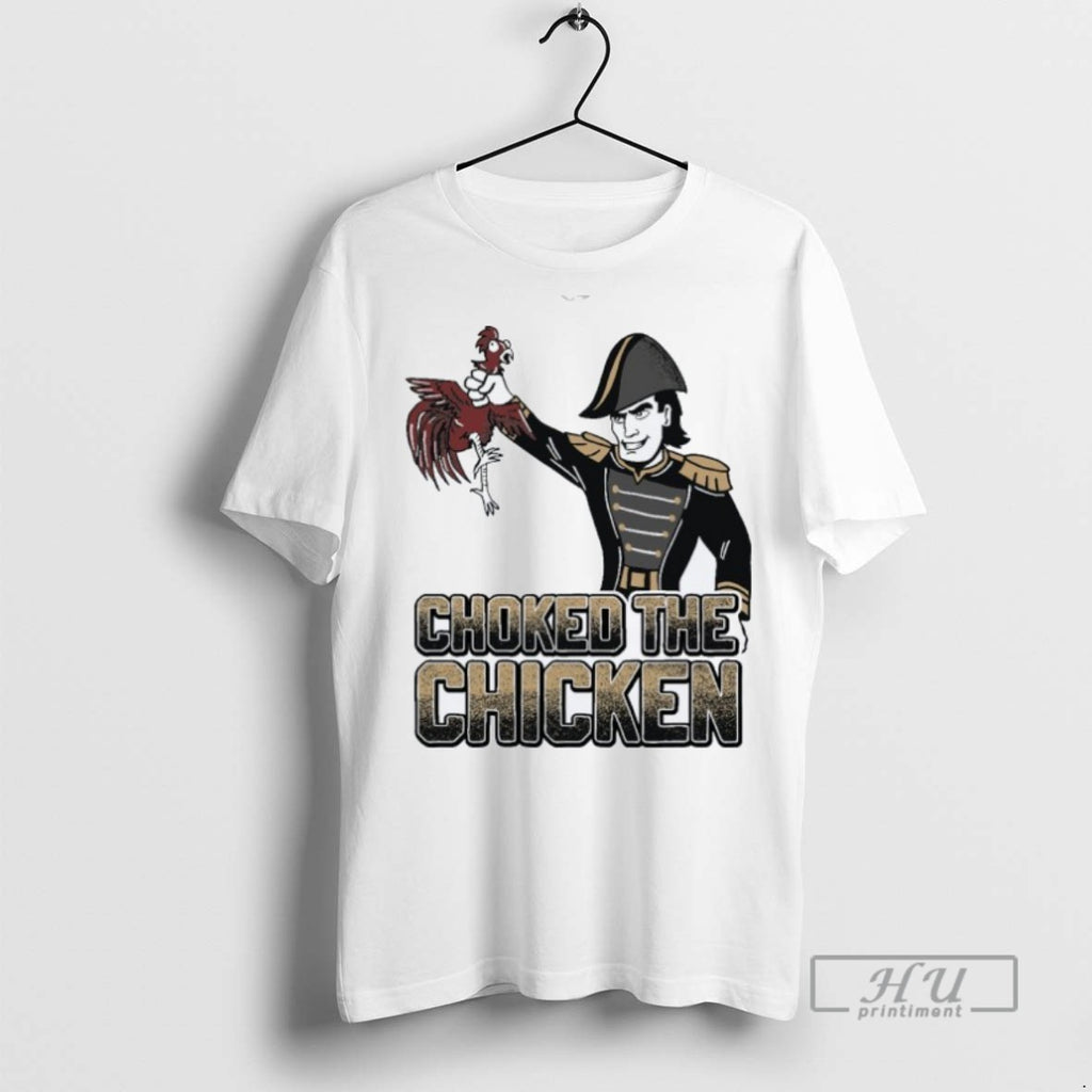 Trending Vanderbilt Commodores Beat South Carolina Gamecocks Choked The Chicken Mascot Graphic Tee Shirt
