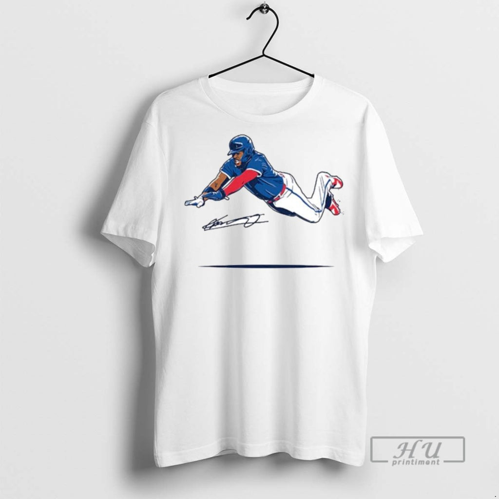 Trending Vladimir Guerrero Jr Mlb Toronto Blue Jays Flying Slide Ornaments Graphic Tee Shirts