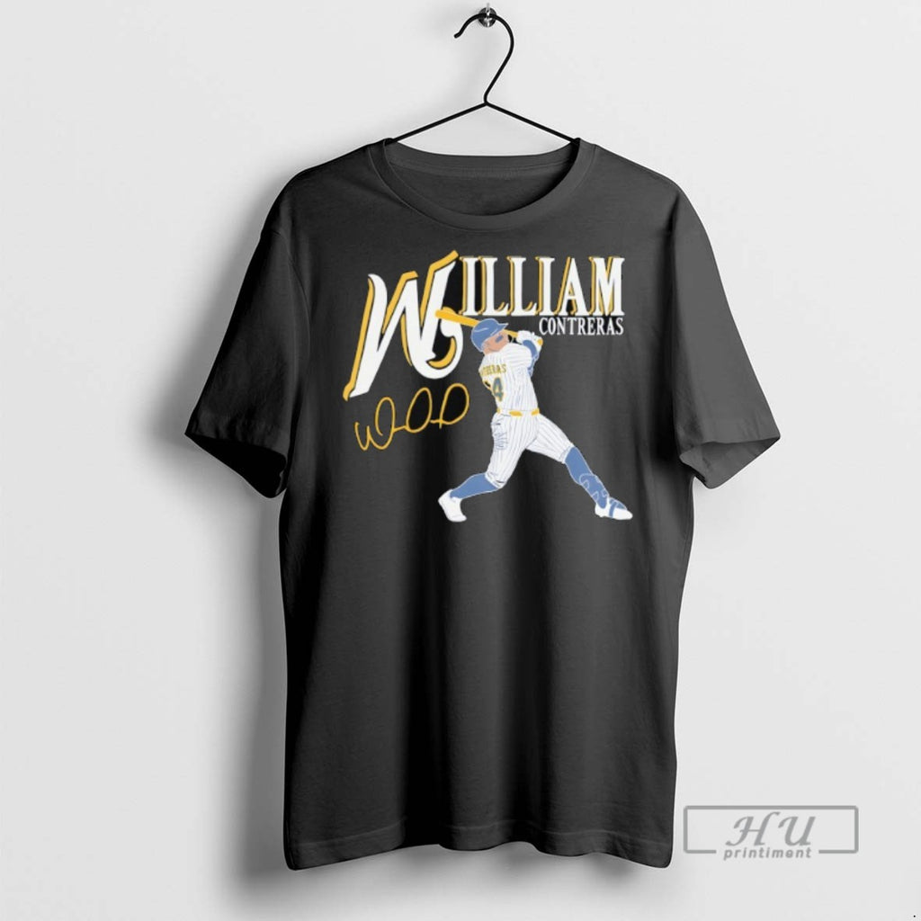 Trending William Contreras Milwaukee Brewers Baseball Mlb Signature T Shirt