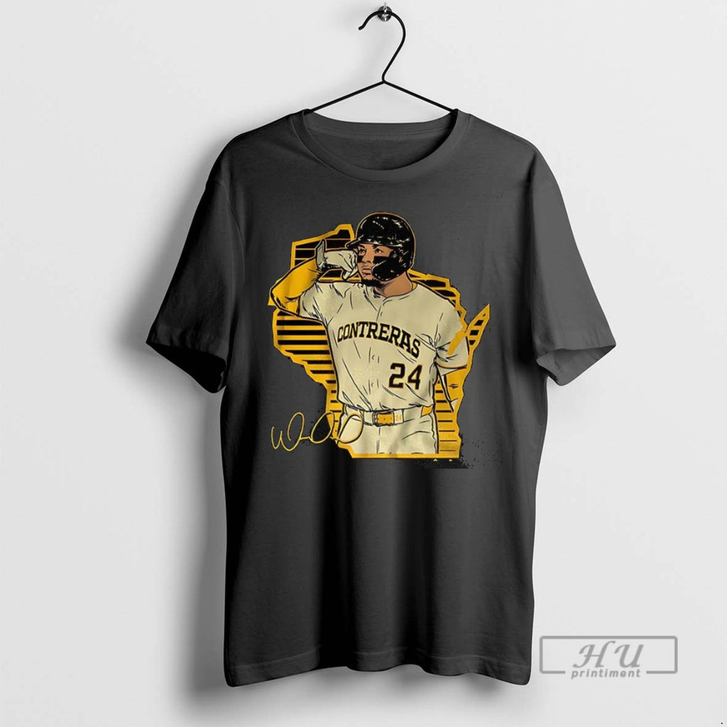 Trending William Contreras Milwaukee Brewers Baseball Call The Pen Signature T Shirt