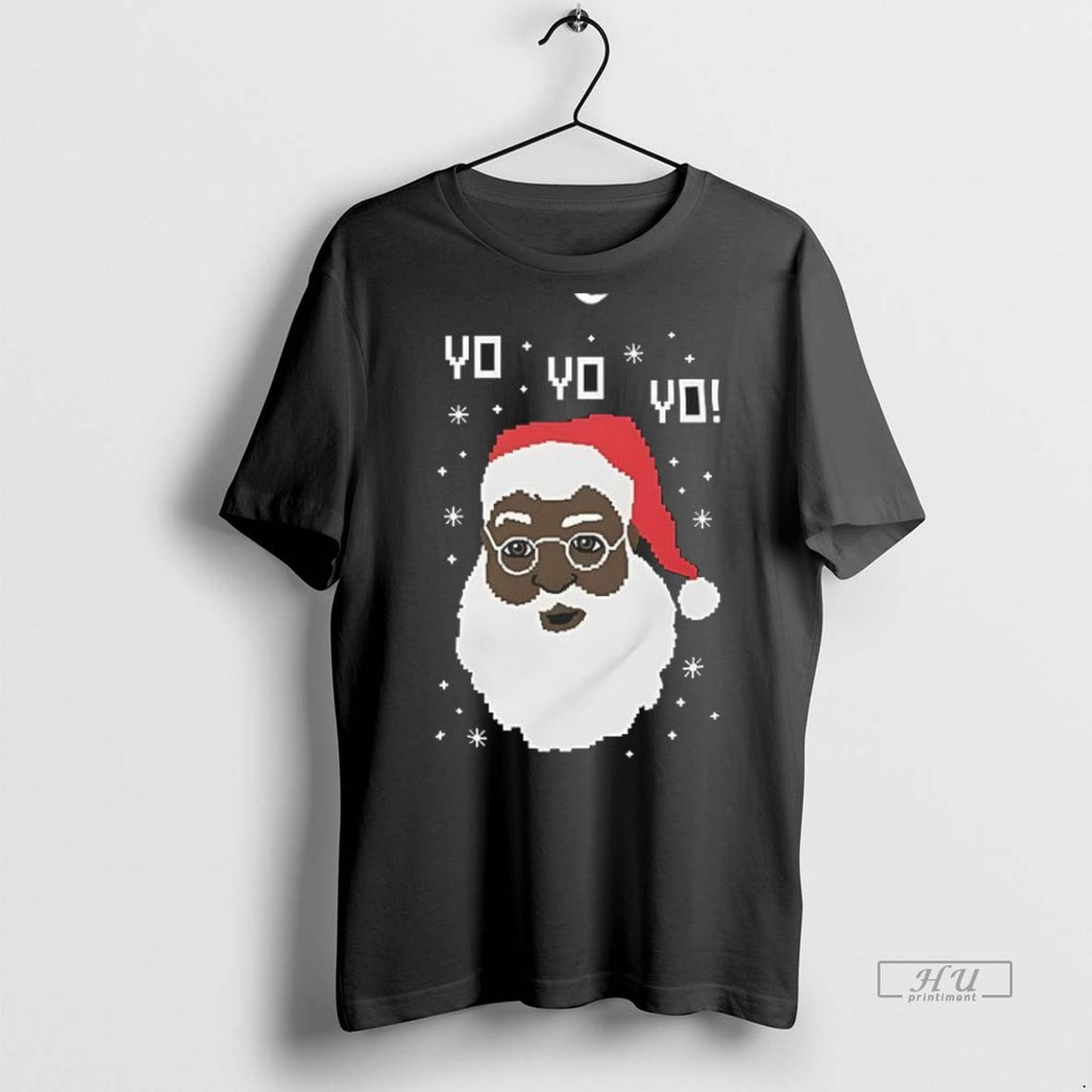 Trending Yo Yo Black Santa Christmas Shirt Sweater