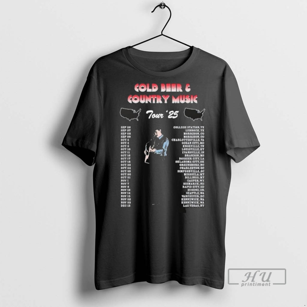 Trending Zach Top Cold Beer And Country Music Tour 2025 T Men Graphic Tee Shirts