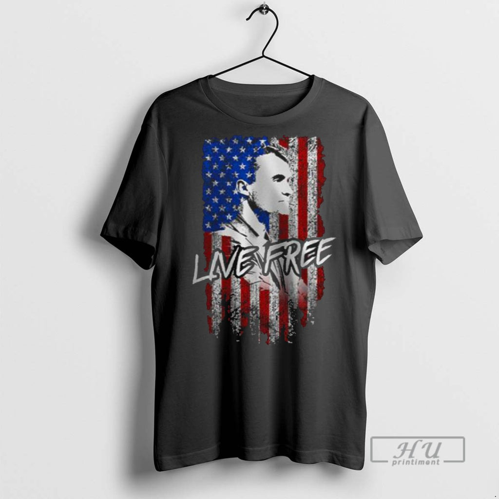 Trending Charlie Kirks Live Free Flag New Men Graphic Tee Shirts Sweatshirt Hoodies