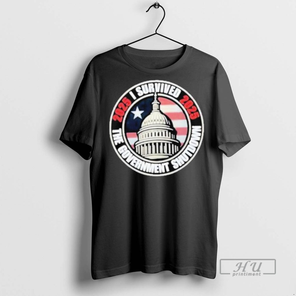 Trending I Survived The Government Shutdown 2025 T Shirt