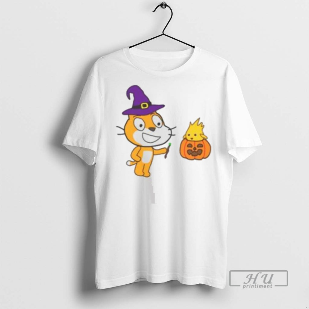 Trending Scratch Cat Halloween Graphic Tee Shirts Sweatshirt Hoodies