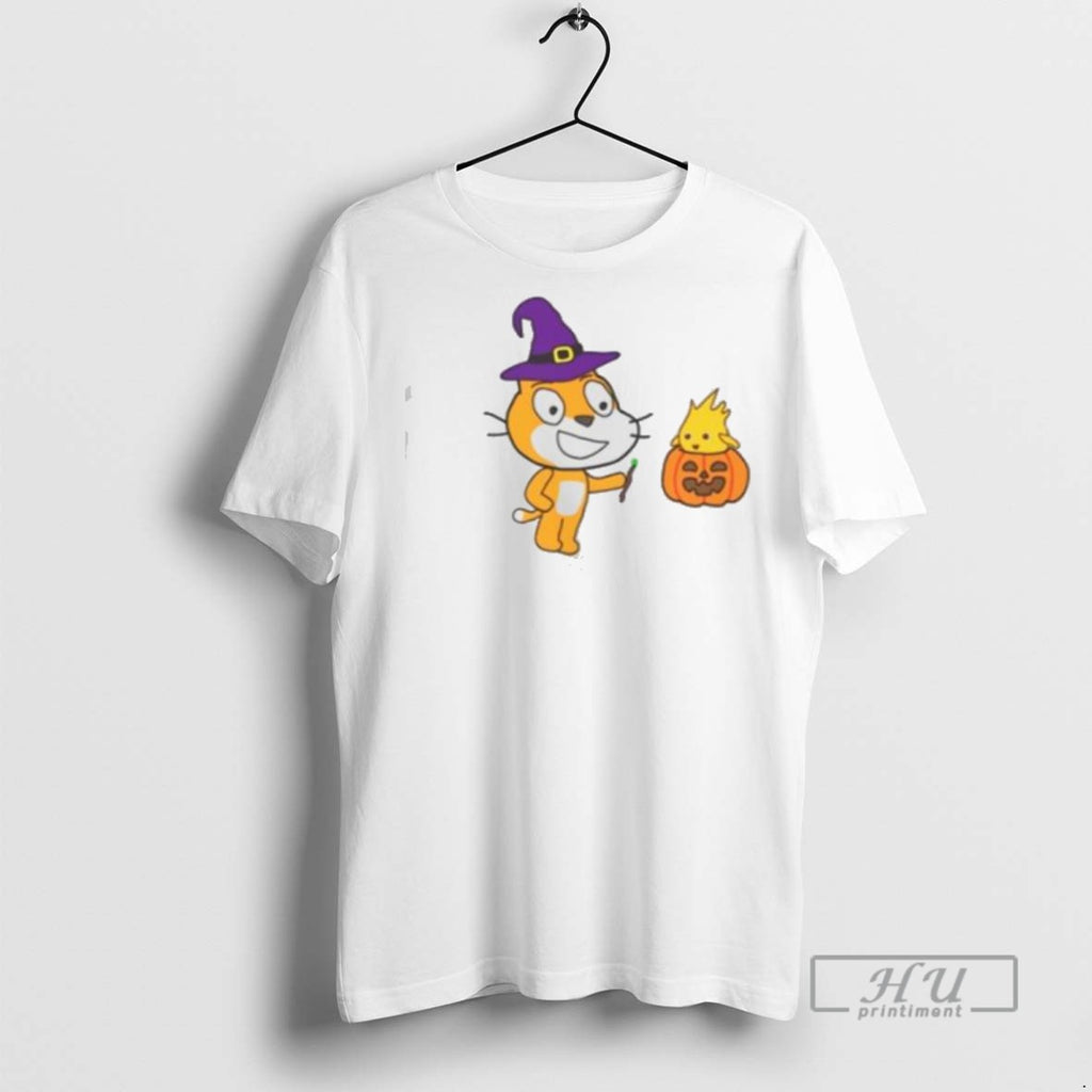 Trending Scratch Cat Halloween Limited Edition Graphic Tee Shirts Sweatshirt Hoodies