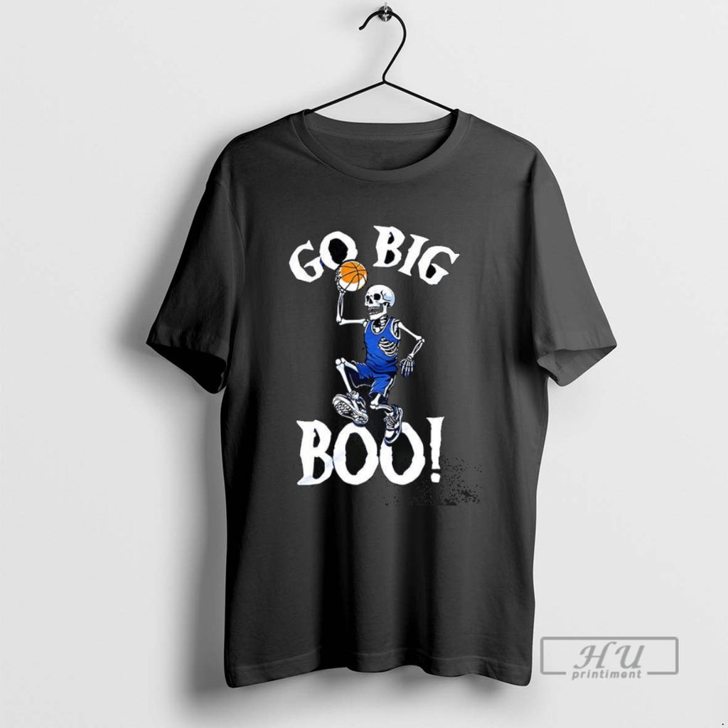 Trending Skeleton Playing Basketball Go Big Boo T Shirt