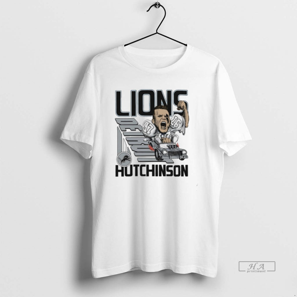 Trendy Aidan Hutchinson Detroit Lions Player Signature Caricature