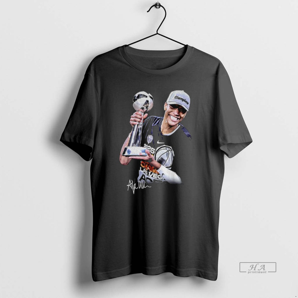 Trendy Aja Wilson Finals Mvp Las Vegas Aces Wnba Basketball 2025 Signature