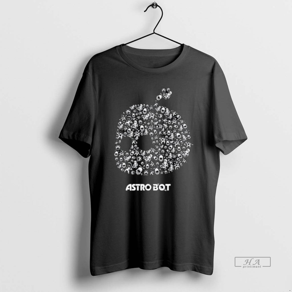 Trendy Astro Bot Mosaic Style Long Sleve