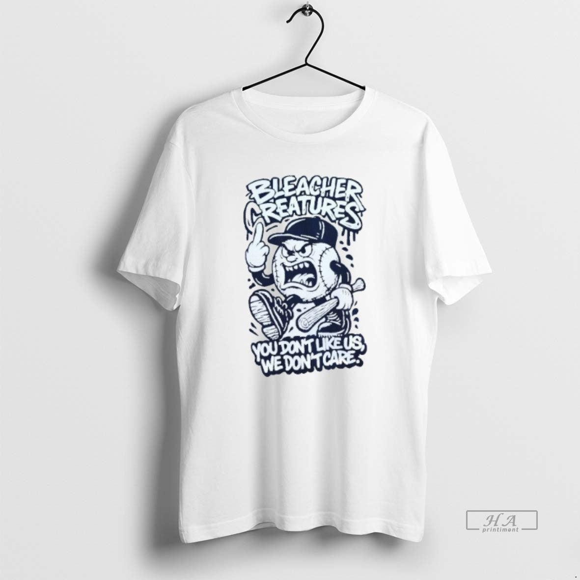 Trendy Bleacher Creatures We Dont Like Us We Dont Care New York Yankees Mens White
