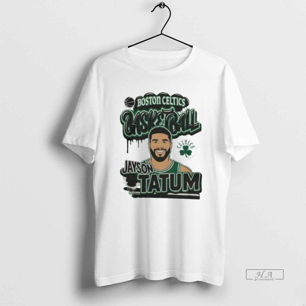 Trendy Boston Celtics Jayson Tatum Basketball Cartoon Graphic Ornaments