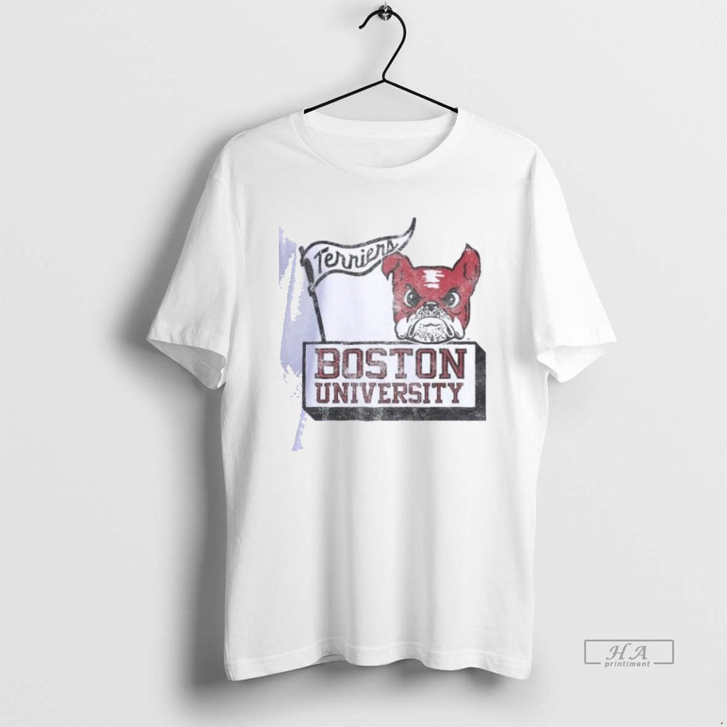 Trendy Boston University Vintage Terrier Pride Shirts