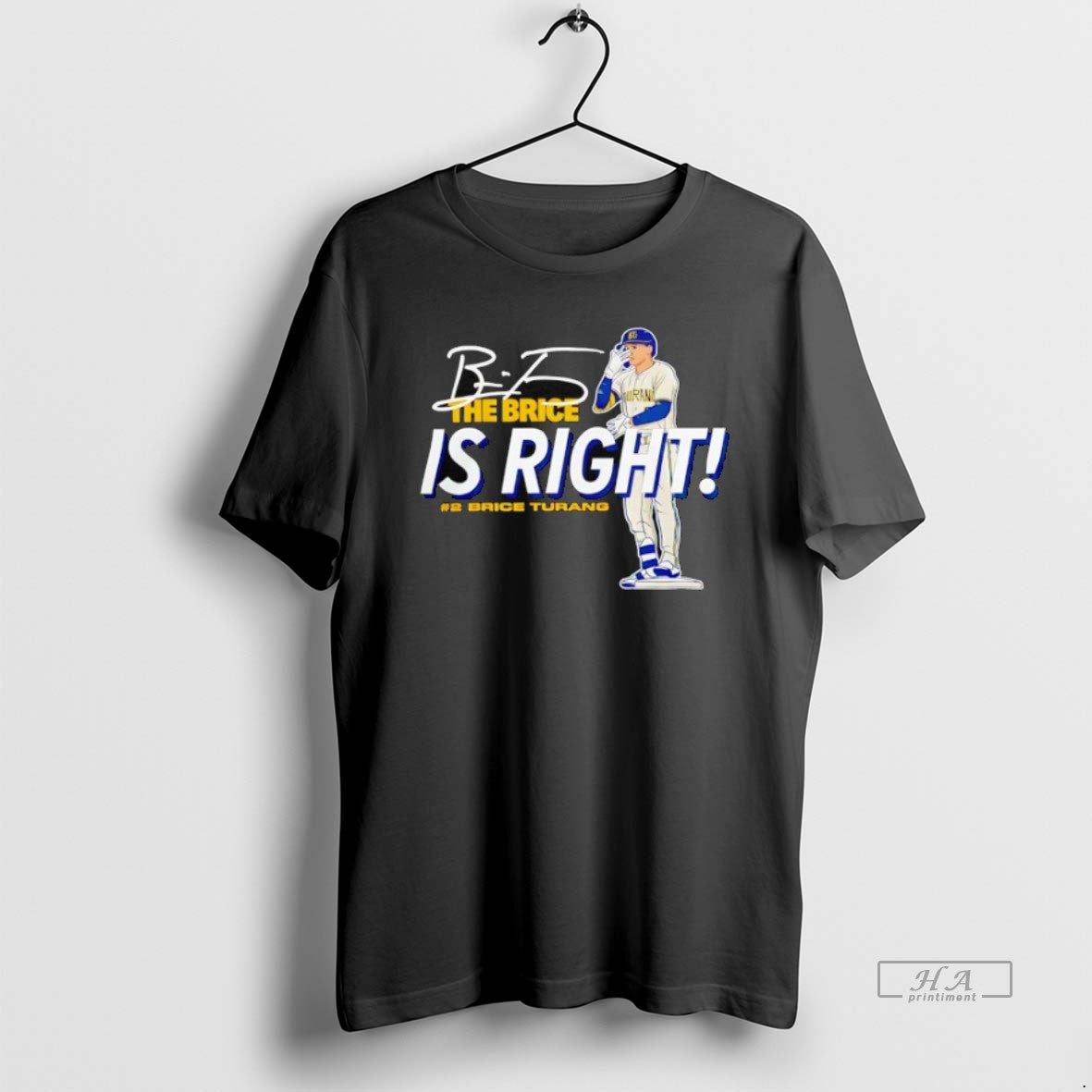 Trendy Brice Turang The Brice Is Right Milwaukee Brewers Baseball Signature