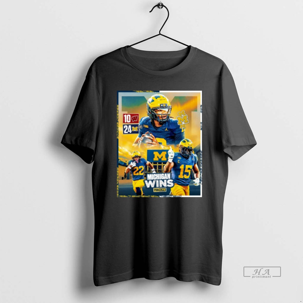 Trendy Bryce Underwood And Justice Haynes Michigan Wolverines Vs Wisconsin Badgers Final Score 24 10
