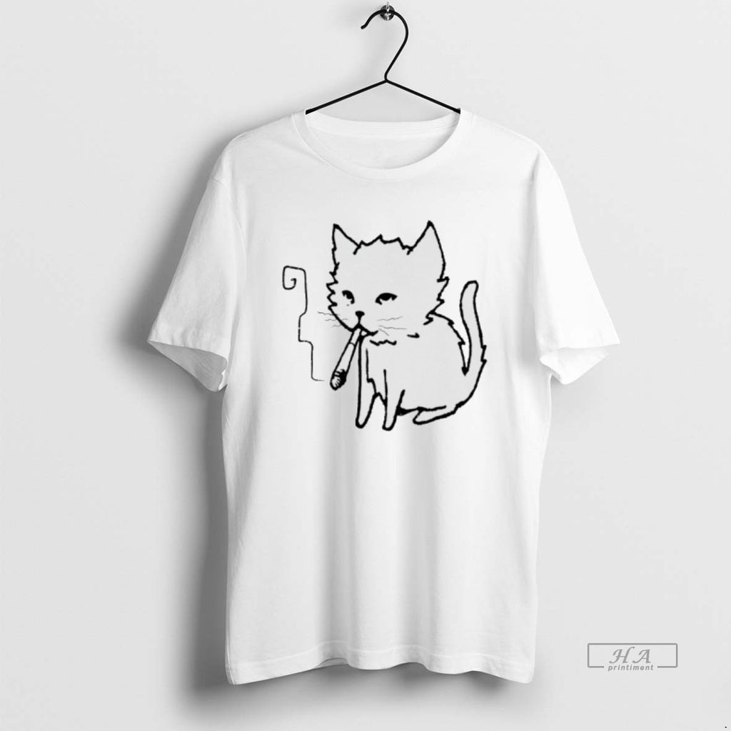 Trendy Cat Smoking Art