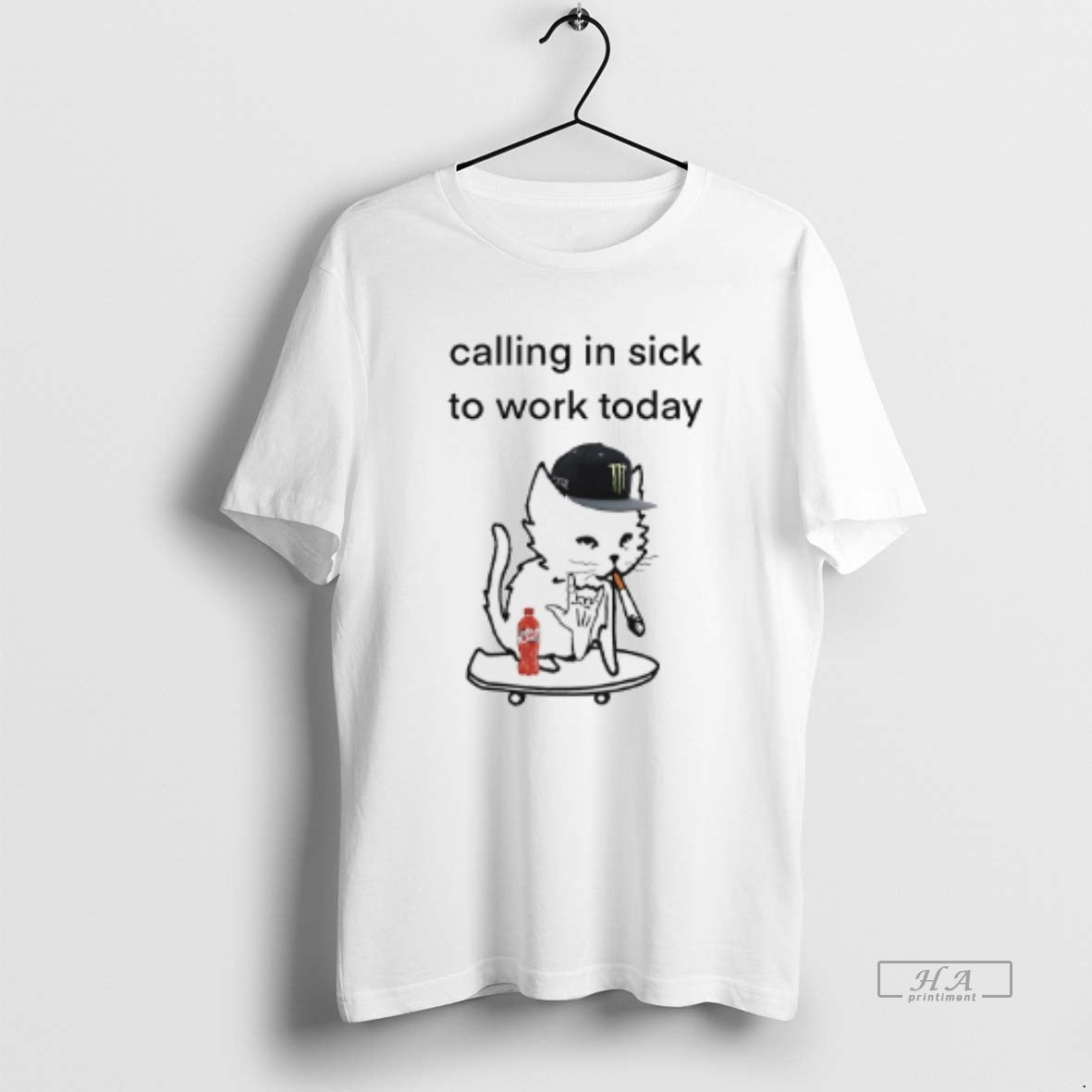 Trendy Cat Calling In Sick To Work Today