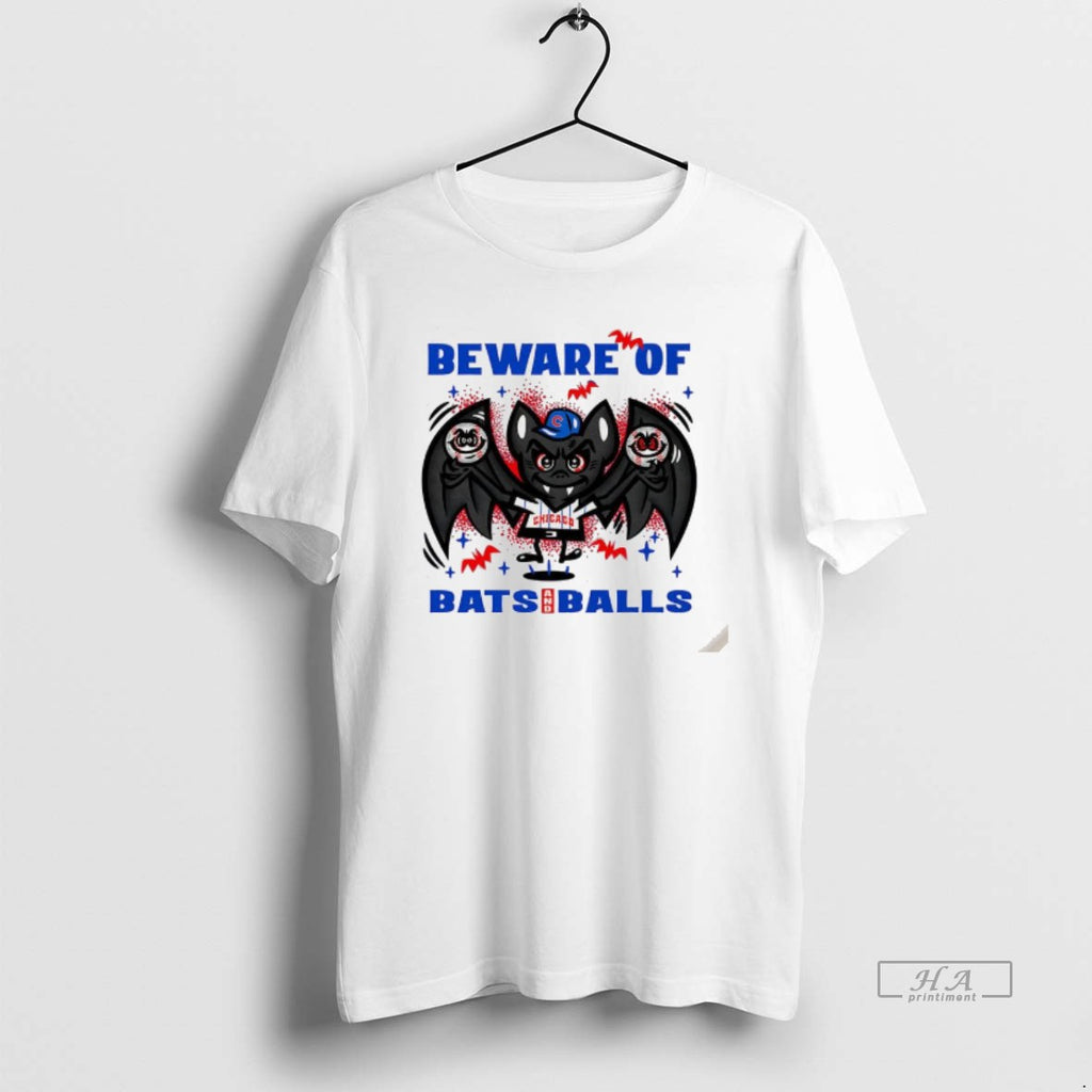 Trendy Chicago Cubs Baseball Beware Of Bats And Balls Halloween