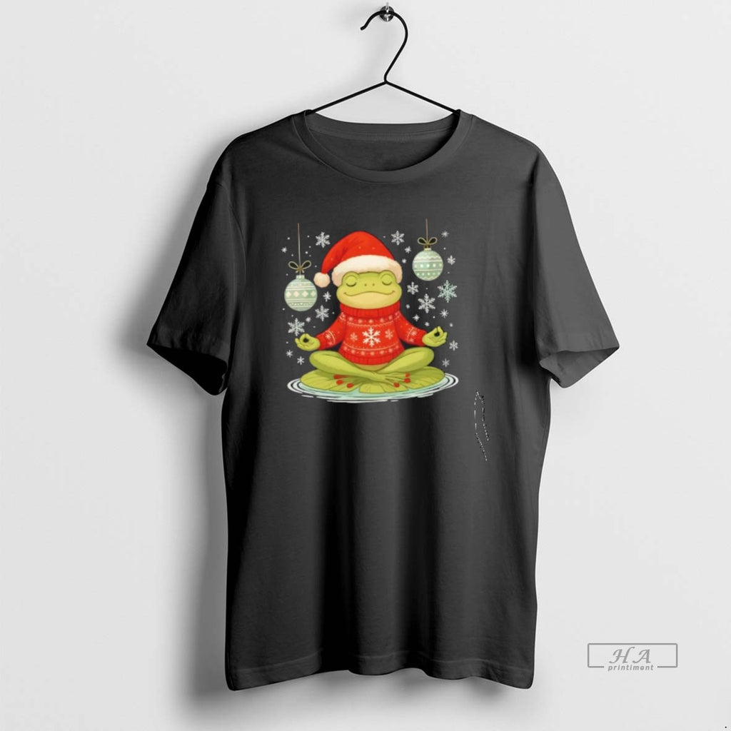 Trendy Christmas Meditation Frog