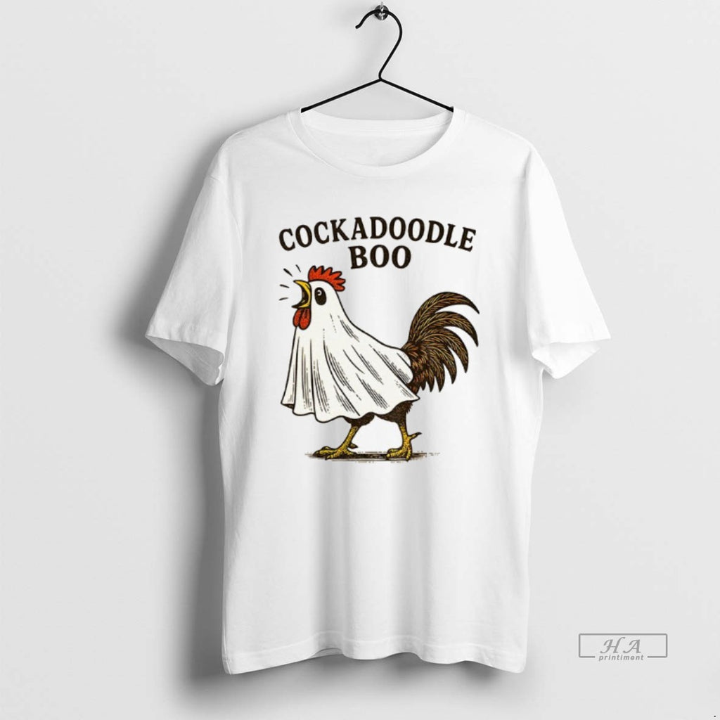 Trendy Cock Ghost Cockadoodle Boo Halloween 2025