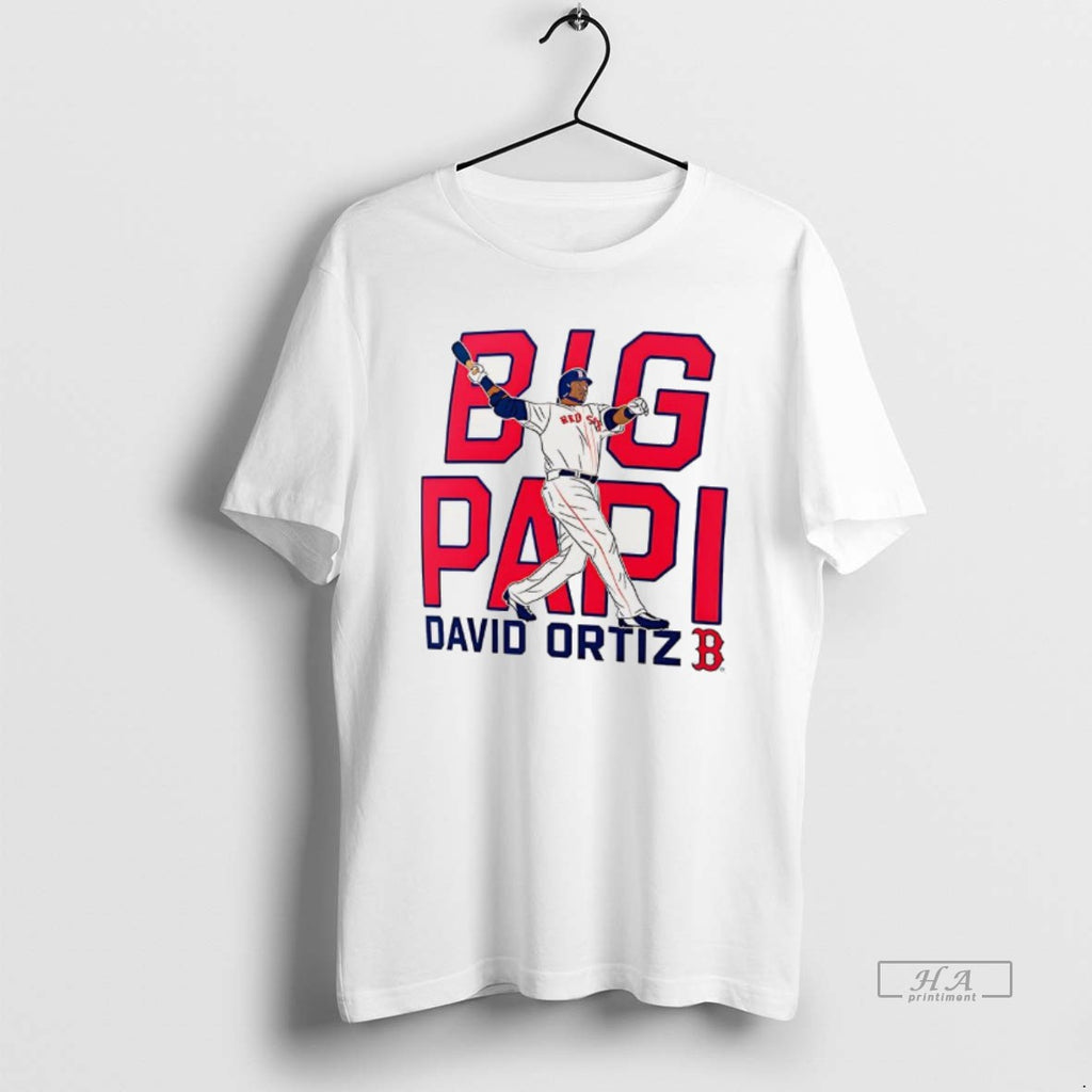 Trendy David Ortiz Boston Red Sox Baseball Cooperstown Player Graphic