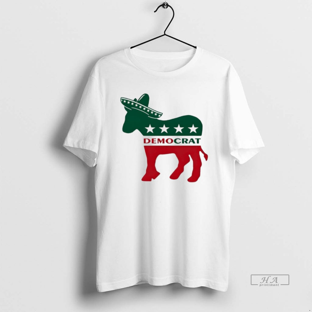 Trendy Democrat Donkey Republic Wearing Mexican Hat Cinco De Mayo