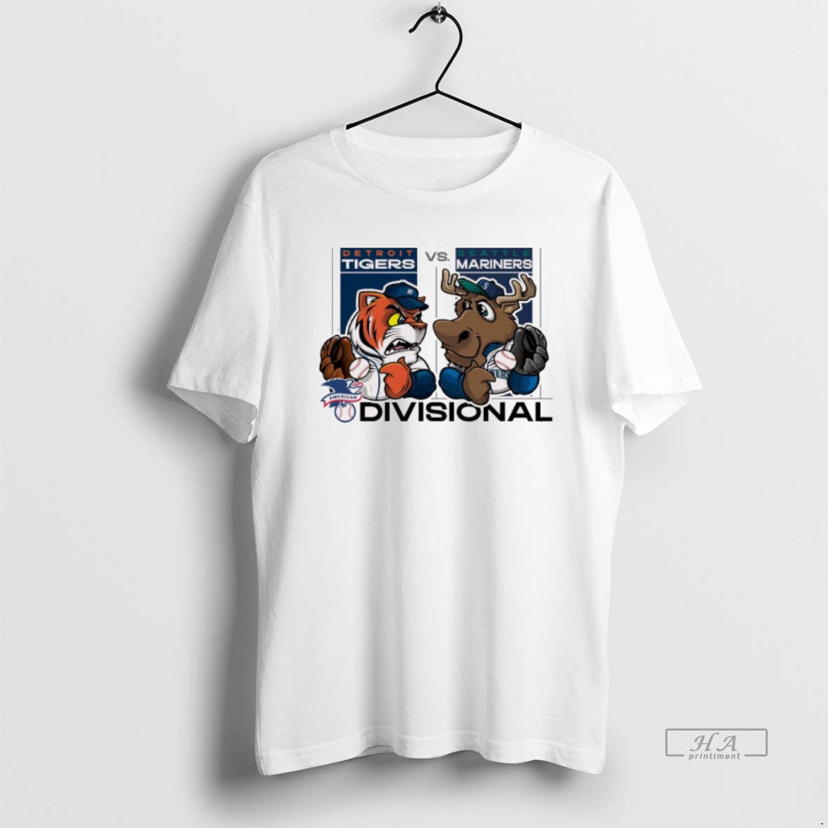 Trendy Detroit Tiger Vs Seattle Mariners 2025 Mlb American League Divisional Round Mascots