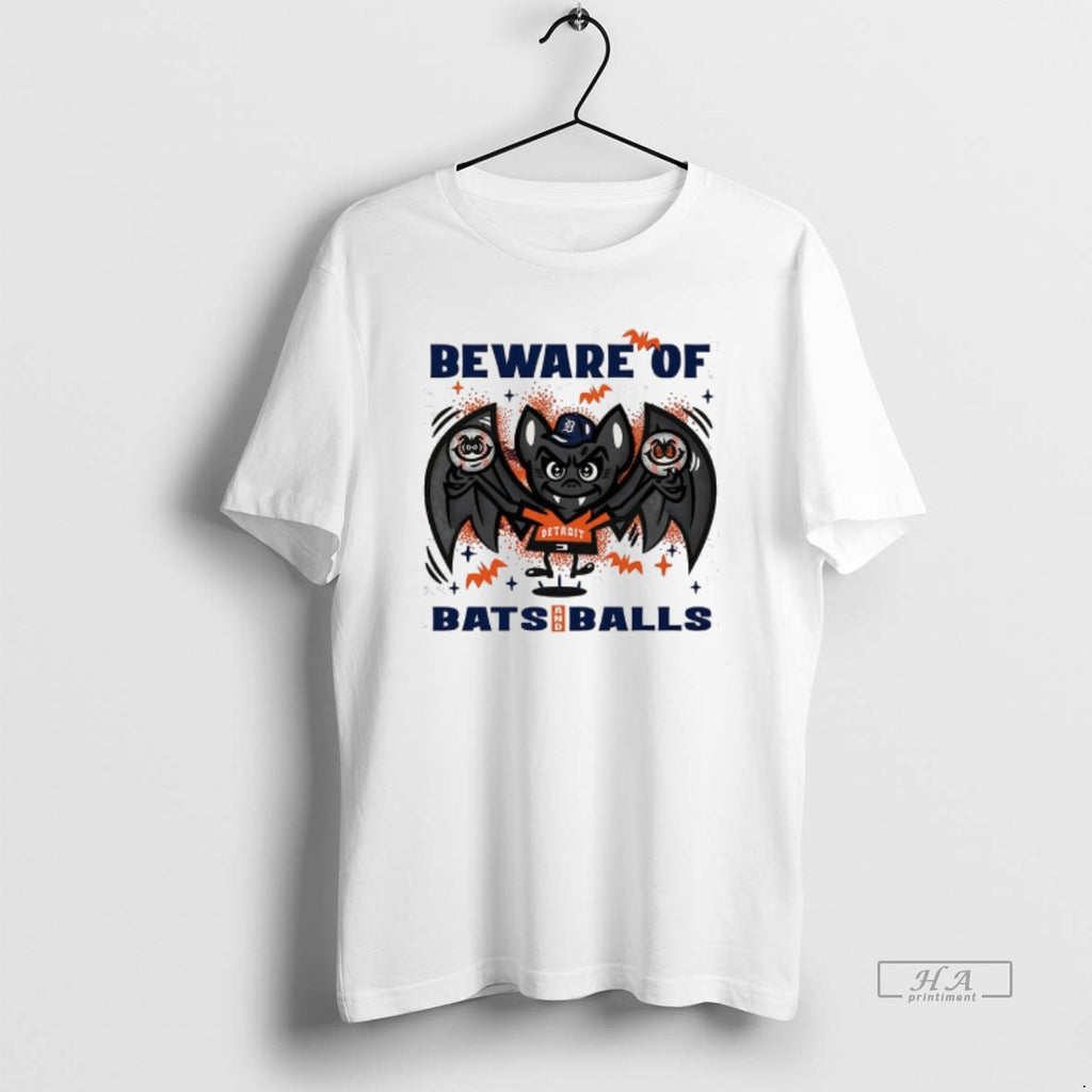 Trendy Detroit Tigers Baseball Beware Of Bats And Balls Halloween