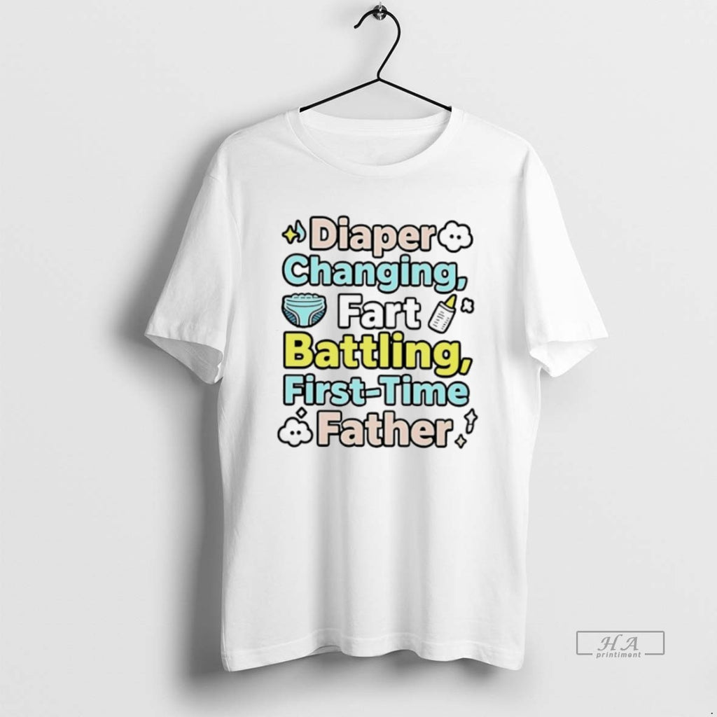 Trendy Diaper Changing Fart Battling First Time Father